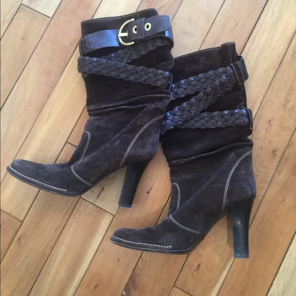 Coach brown suede boots size 9B - Picture 1 of 5
